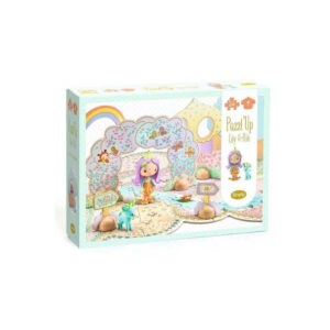 Tinyly Puzzle’Up Lily – Puzzle 3D de 33 piezas – Djeco – Construcción creativa desde 3 años