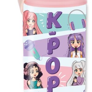 Botella Tritan 350 ml Pink K-Pop – Botella reutilizable colección K-Pop – Lovely Story