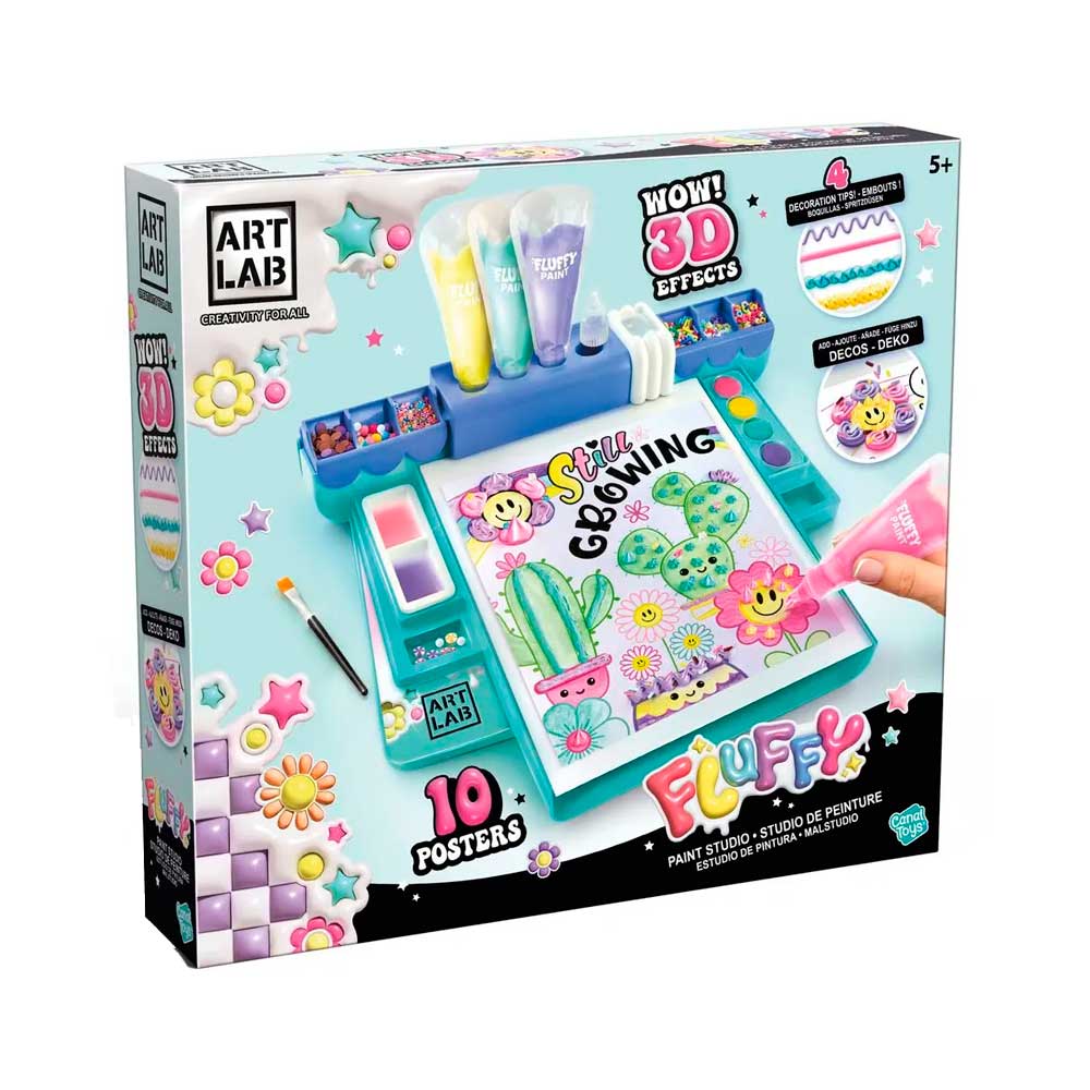 Estudio de Acuarelas 3D Fluffy Paint – Kit artístico con pintura 3D y acuarelas – Fiestas Guirca – Crea ilustraciones con volumen desde 6 años Estudio de Acuarelas 3D Fluffy Paint – Kit artístico con pintura 3D y acuarelas – Fiestas Guirca – Crea ilustraciones con volumen desde 6 años
