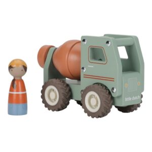 Hormigonera FSC – Camión de construcción de madera – Little Dutch – Juego simbólico desde 18 meses