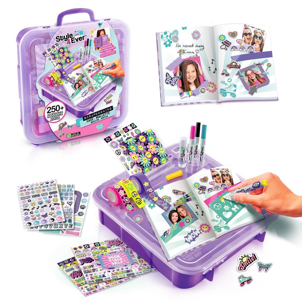 Maletín Accesorios de Decoración Scrapbooking con Diario – Set creativo de manualidades – Canal Toys – A partir de 6 años 2 Maletín Accesorios de Decoración Scrapbooking con Diario – Set creativo de manualidades – Canal Toys – A partir de 6 años