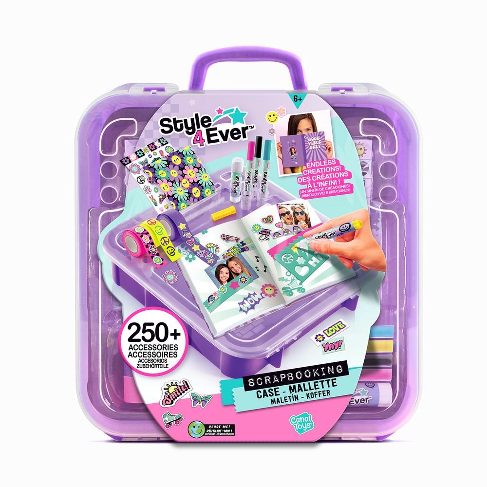 Maletín Accesorios de Decoración Scrapbooking con Diario – Set creativo de manualidades – Canal Toys – A partir de 6 años 5 Maletín Accesorios de Decoración Scrapbooking con Diario – Set creativo de manualidades – Canal Toys – A partir de 6 años