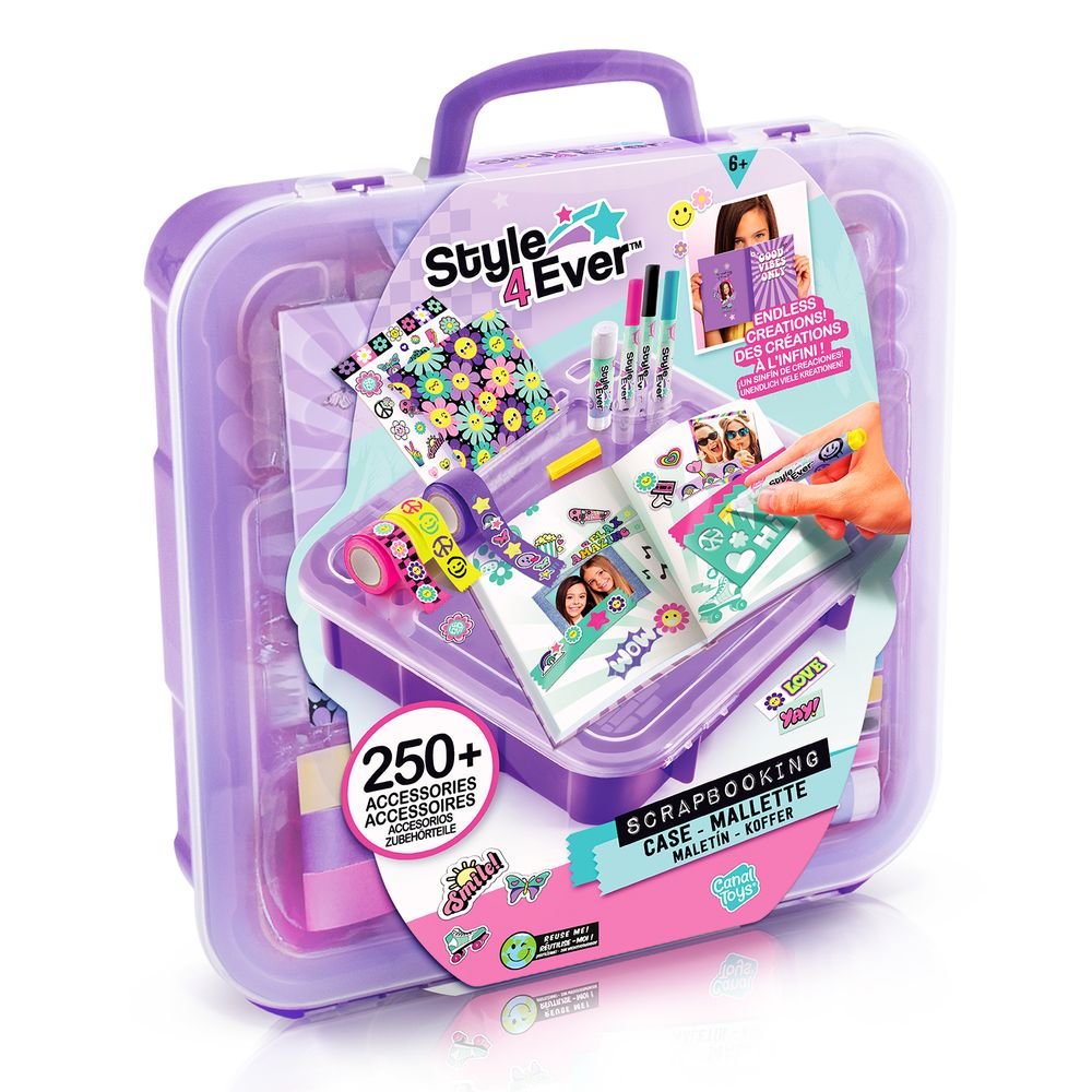 Maletín Accesorios de Decoración Scrapbooking con Diario – Set creativo de manualidades – Canal Toys – A partir de 6 años Maletín Accesorios de Decoración Scrapbooking con Diario – Set creativo de manualidades – Canal Toys – A partir de 6 años