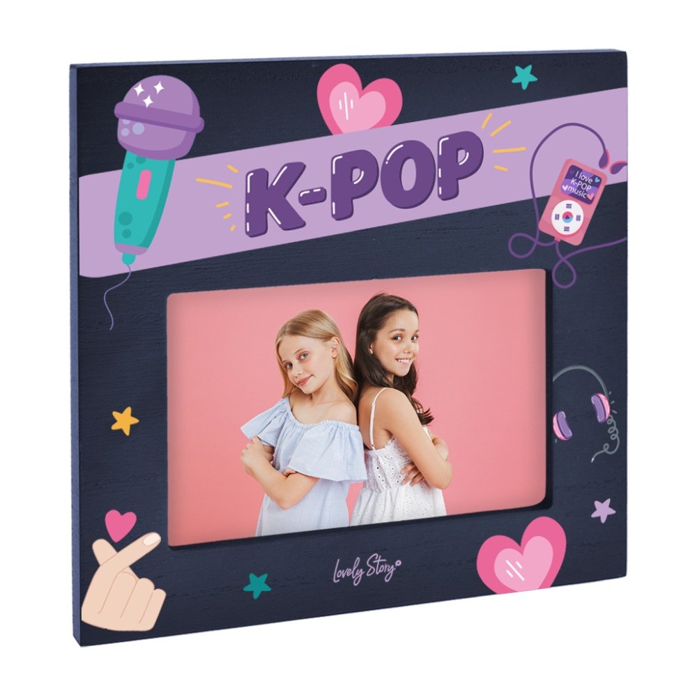 Marco de fotos Dark Blue K-Pop – Portafotos decorativo colección K-Pop – Lovely Story Marco de fotos Dark Blue K-Pop – Portafotos decorativo colección K-Pop – Lovely Story