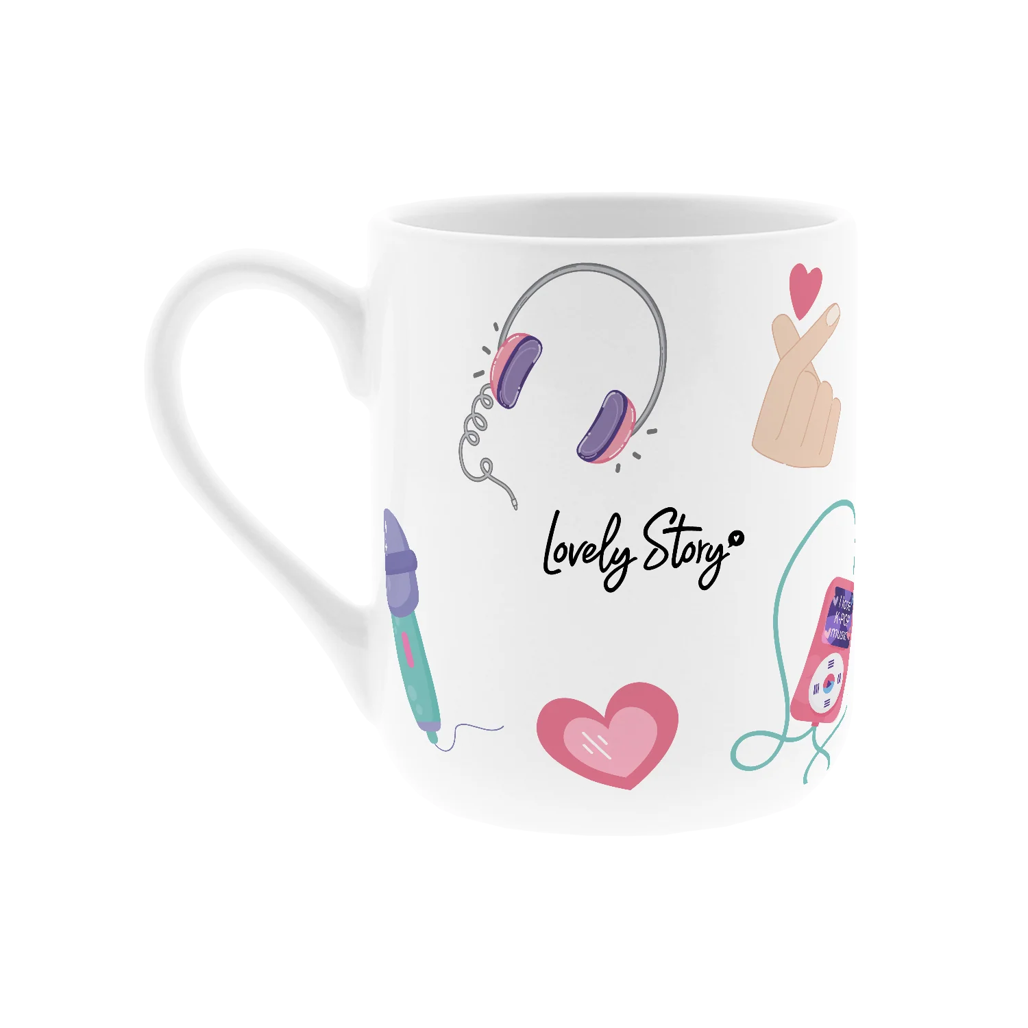 Taza cerámica 330 ml K-Pop Dreams – Taza decorativa para desayuno y merienda – Lovely Story – Estilo K-Pop 3 Taza cerámica 330 ml K-Pop Dreams – Taza decorativa para desayuno y merienda – Lovely Story – Estilo K-Pop