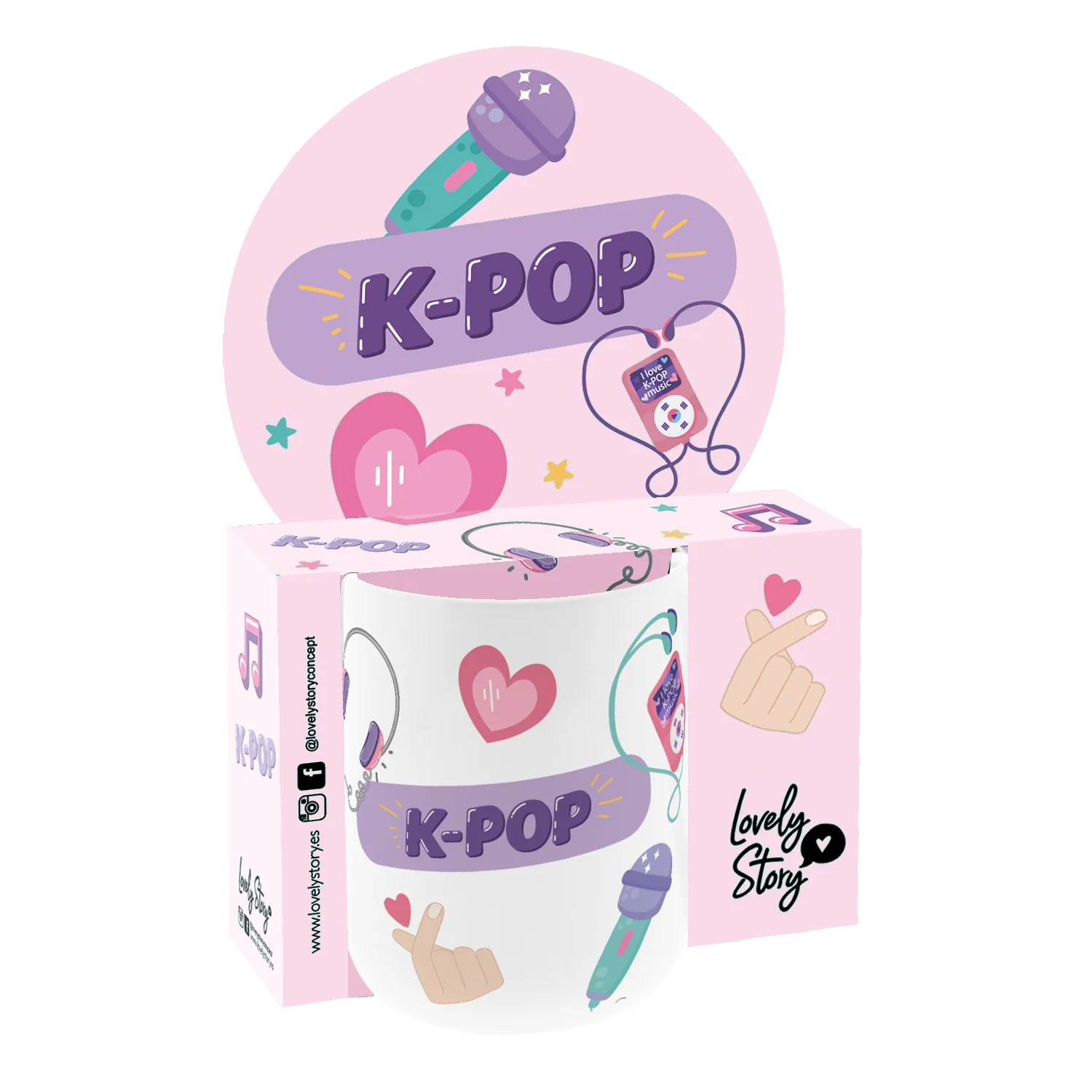 Taza cerámica 330 ml K-Pop Dreams – Taza decorativa para desayuno y merienda – Lovely Story – Estilo K-Pop Taza cerámica 330 ml K-Pop Dreams – Taza decorativa para desayuno y merienda – Lovely Story – Estilo K-Pop