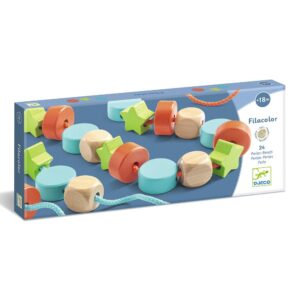 Ensartable madera Filacolor 24 pzas.