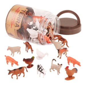 60 Animales de la Granja – Figuras mini – Safari – +3 años
