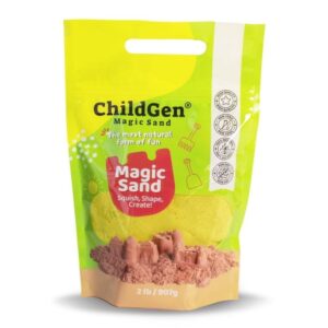 Arena mágica natural 907 g – Juego sensorial – ChildGen – Estimulación y juego libre desde 3 años