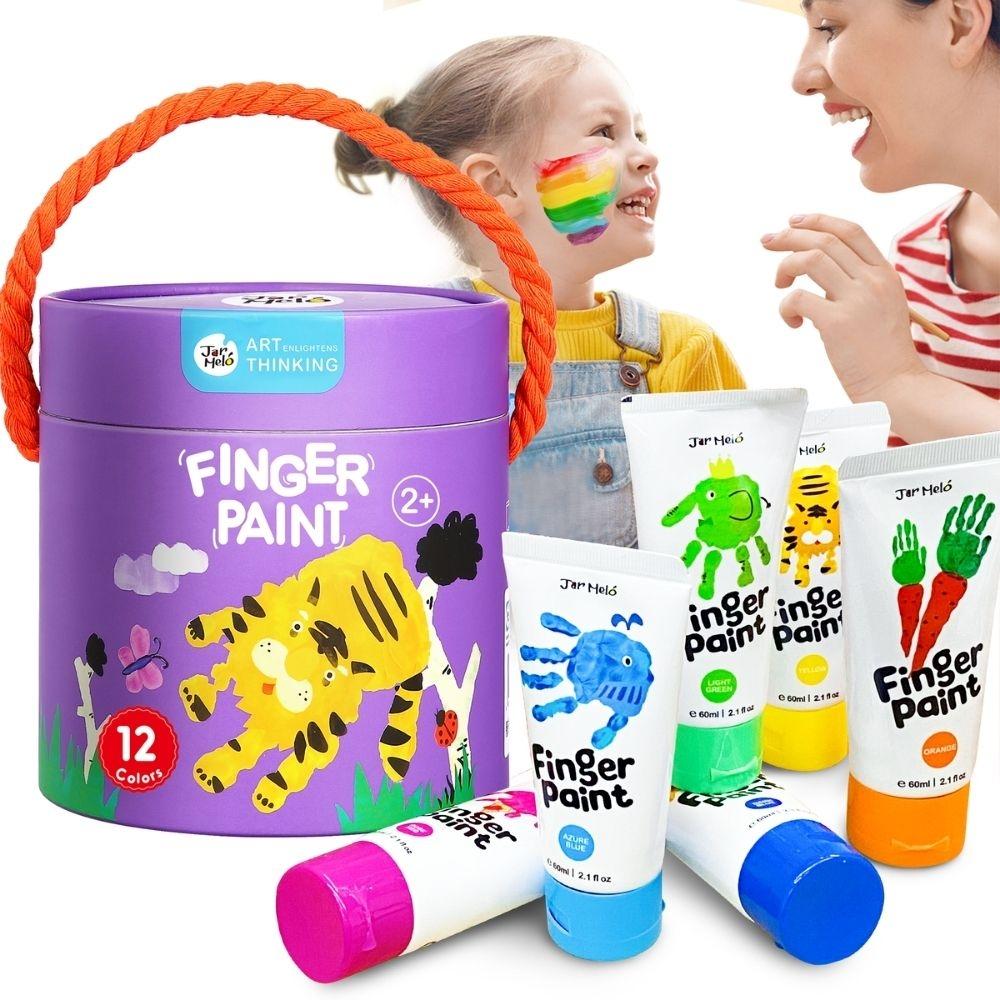 Bote pintura de dedos (12 ud.) – Pintura sensorial lavable – Jarmelo – Desde 2 años 2 Bote pintura de dedos (12 ud.) – Pintura sensorial lavable – Jarmelo – Desde 2 años