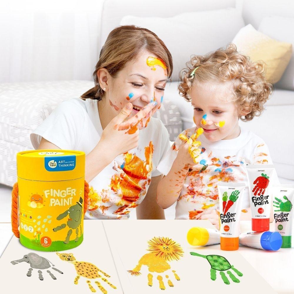 Bote pintura de dedos (6 ud.) – Pintura sensorial lavable – Jarmelo – Desde 2 años 3 Bote pintura de dedos (6 ud.) – Pintura sensorial lavable – Jarmelo – Desde 2 años