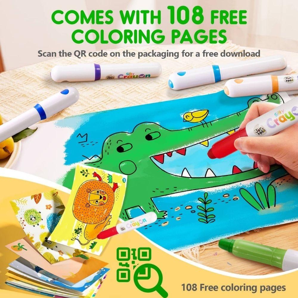 Crayón ultra suave lavable (12 ud.) – Crayones infantiles de giro protector – Creatividad segura desde 3 años 9 Crayón ultra suave lavable (12 ud.) – Crayones infantiles de giro protector – Creatividad segura desde 3 años