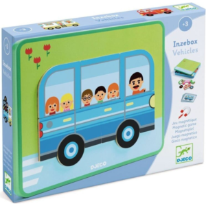 InZeBox Vehicles – Juego magnético – Djeco – +3 años