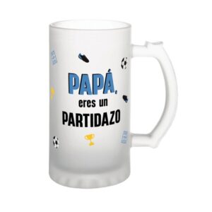 Jarra de cerveza 500 ml Papá eres un partidazo – Creative Story