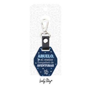 Llavero Dark Blue Abuelo El Mejor Compañero de Aventuras – Lovely Story