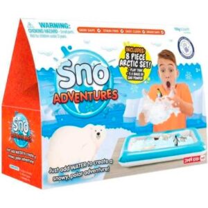 Pack Sensorial Invierno con Bandeja Hinchable, Nieve y Figuras