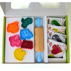 Plastilina Natural Set Vehículos + Accesorios – Kit creativo de modelado – Childgen – Juego sensorial desde 3 años