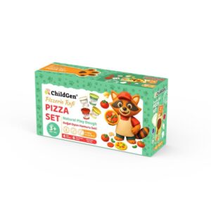 Plastilina natural Paw Pals Pizza Set – Juego simbólico de pizzería – Paw Pals – Creatividad y profesiones desde 3 años