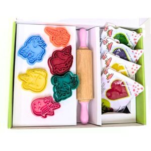 Plastilina natural set unicornio + accesorios – Juego creativo y sensorial – ChildGen – Desde 3 años