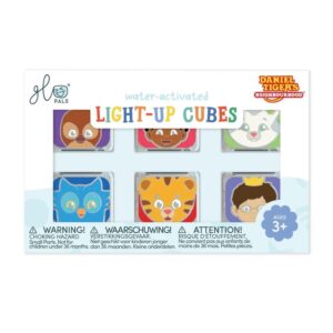 Set 6 cubos Glopals tiger – Cubos de luz para juego sensorial – Glo Pals – Juego acuático desde 3 años
