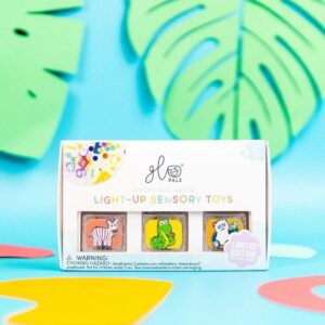Set 6 cubos Glopals zoo – Cubos de luz para juego sensorial – Glo Pals – Juego acuático desde 3 años