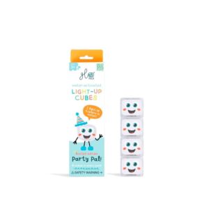 Set cubos multicolor con luz 4 unidades – Cubos luminosos para baño – Glo Pals – Juego sensorial desde 3 años