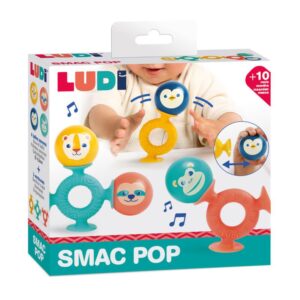 Smac Pop – Juego de ventosas sensorial – Ludi – +10 meses