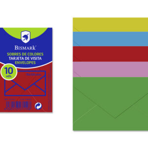 Sobre Bismark papel colores suridos 76x120 90gr