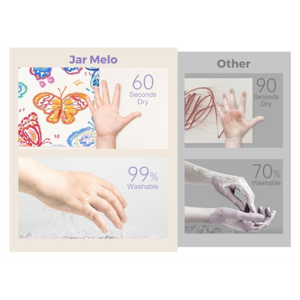 Témperas sólidas secado ultra rápido (30 ud.) – Crayones de pintura sólida – Jarmelo – Color limpio y creativo desde 3 años 10 Témperas sólidas secado ultra rápido (30 ud.) – Crayones de pintura sólida – Jarmelo – Color limpio y creativo desde 3 años