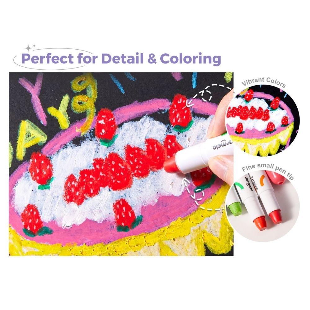 Témperas sólidas secado ultra rápido (30 ud.) – Crayones de pintura sólida – Jarmelo – Color limpio y creativo desde 3 años 8 Témperas sólidas secado ultra rápido (30 ud.) – Crayones de pintura sólida – Jarmelo – Color limpio y creativo desde 3 años