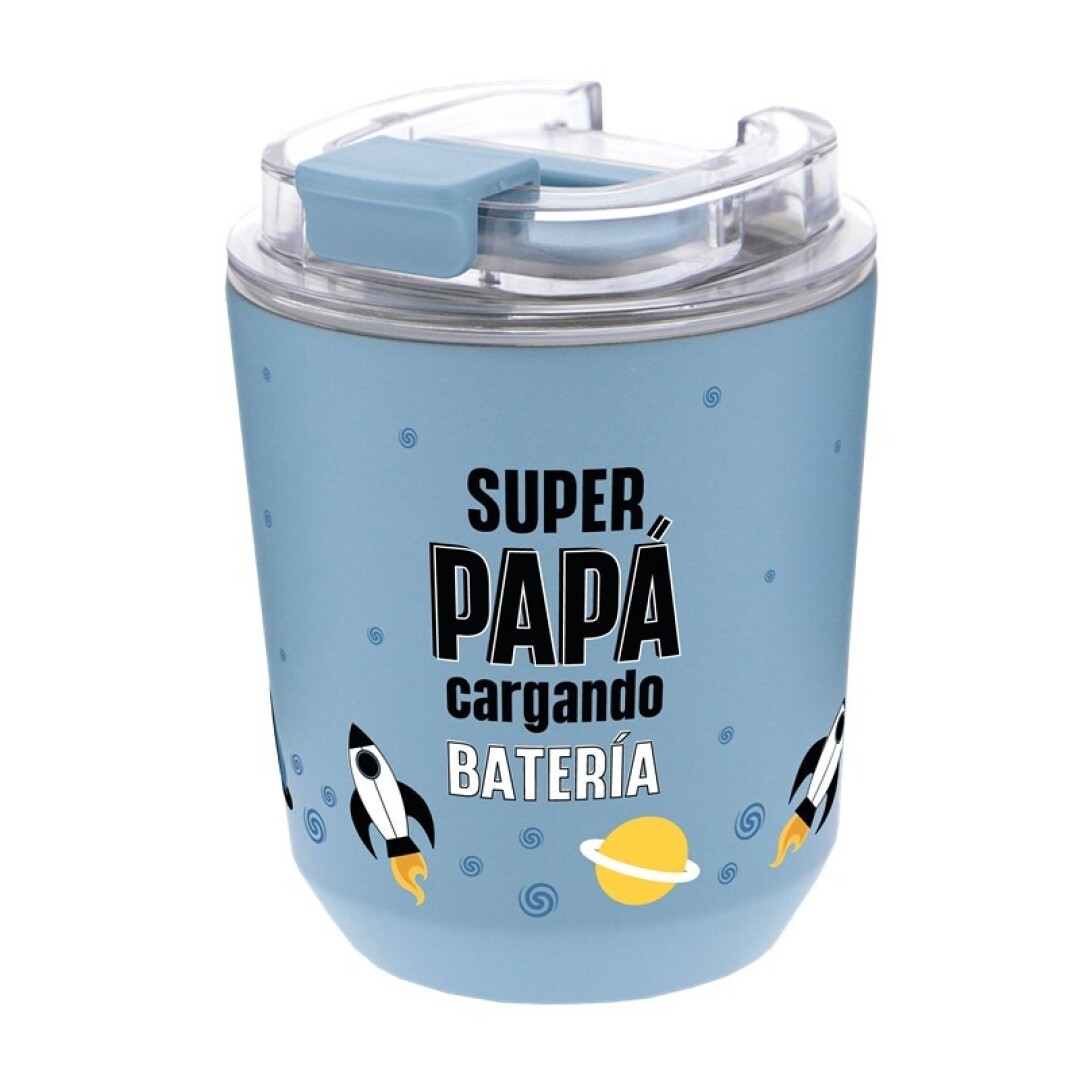 Vaso térmico 280 ml Super Papá cargando batería – Lovely Story Vaso térmico 280 ml Super Papá cargando batería – Lovely Story