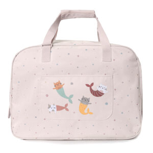 Bolso de Playa con Rejilla Mermaid Cats Personalizable Monnëka – Indya