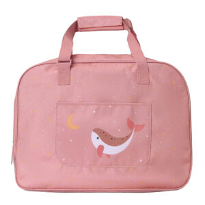 Bolso de Playa con Rejilla Whale Pink Personalizable Monnëka – Indya