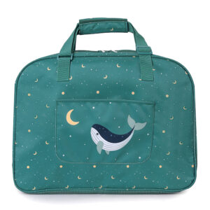 Bolso de Playa con Rejilla Whale Teal Personalizable Monnëka – Indya