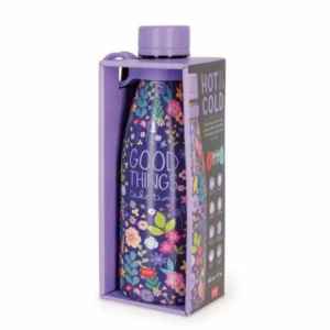 Botella térmica Flowers 500 ml – Botella isotérmica floral – Legami – Mantiene frío 24 h y caliente 12 h