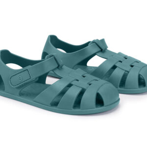 Cangrejeras Infantiles Whale Teal – Calzado respetuoso – Monnëka – Indya