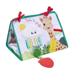 Libro caballete actividades Sophie la girafe Vulli bebé