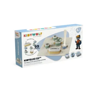 Mi Primer Kit Eléctrico Iniciación 11 piezas – Kit de electricidad educativa – Kidywolf – Experimentos STEM desde 6 años