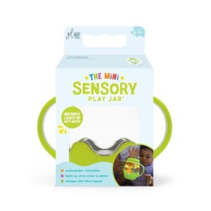 Mini jarra sensorial verde luz interactiva portátil