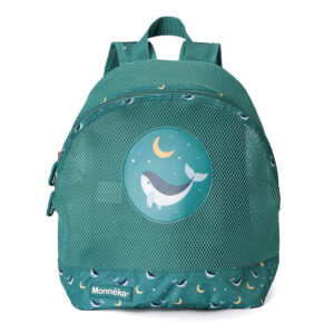 Mochila Infantil Antiarena Whale Teal Monnëka – Indya