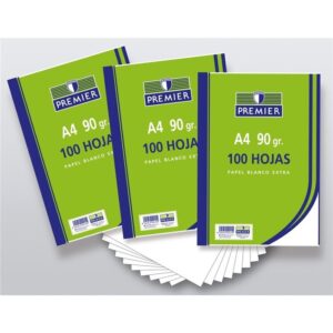 Papel A4 90gr liso premier paquete 100h