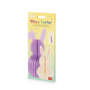 Set 2 conejitos papel plegables Pascua Legami – Indya