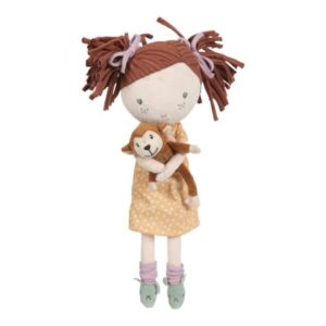 Sophia – Muñeca blandita con peluche Monkey – Little Dutch – Muñeca de tela desde 12 meses