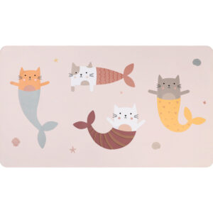 Toalla de Playa Microfibra Mermaid Cats Personalizable Monnëka – Indya