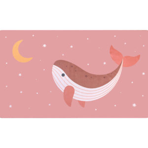 Toalla de Playa Microfibra Whale Pink Personalizable Monnëka – Indya