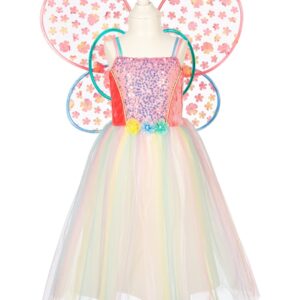 Vestido Flora + Alas 5-7 años 110-122 cm – Disfraz con alas