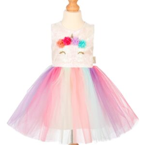 Vestido Unicornio 2 años 92 cm – Disfraz infantil multicolor