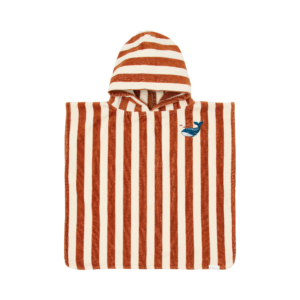 Poncho Playa Ocean World Rayas Marrón – Poncho infantil – Little Dutch – Indya