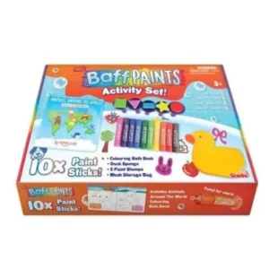 Baff Paints Activity Set Indya – Pinturas de baño creativas – Zimpli Kids – Libro y accesorios