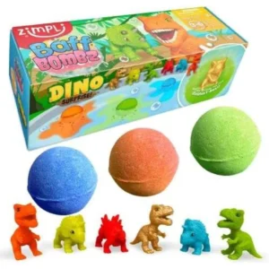 Bombas de Baño Surprise Dinos Indya – Bombas efervescentes baño – Zimpli Kids – Pack sorpresa 3 unidades